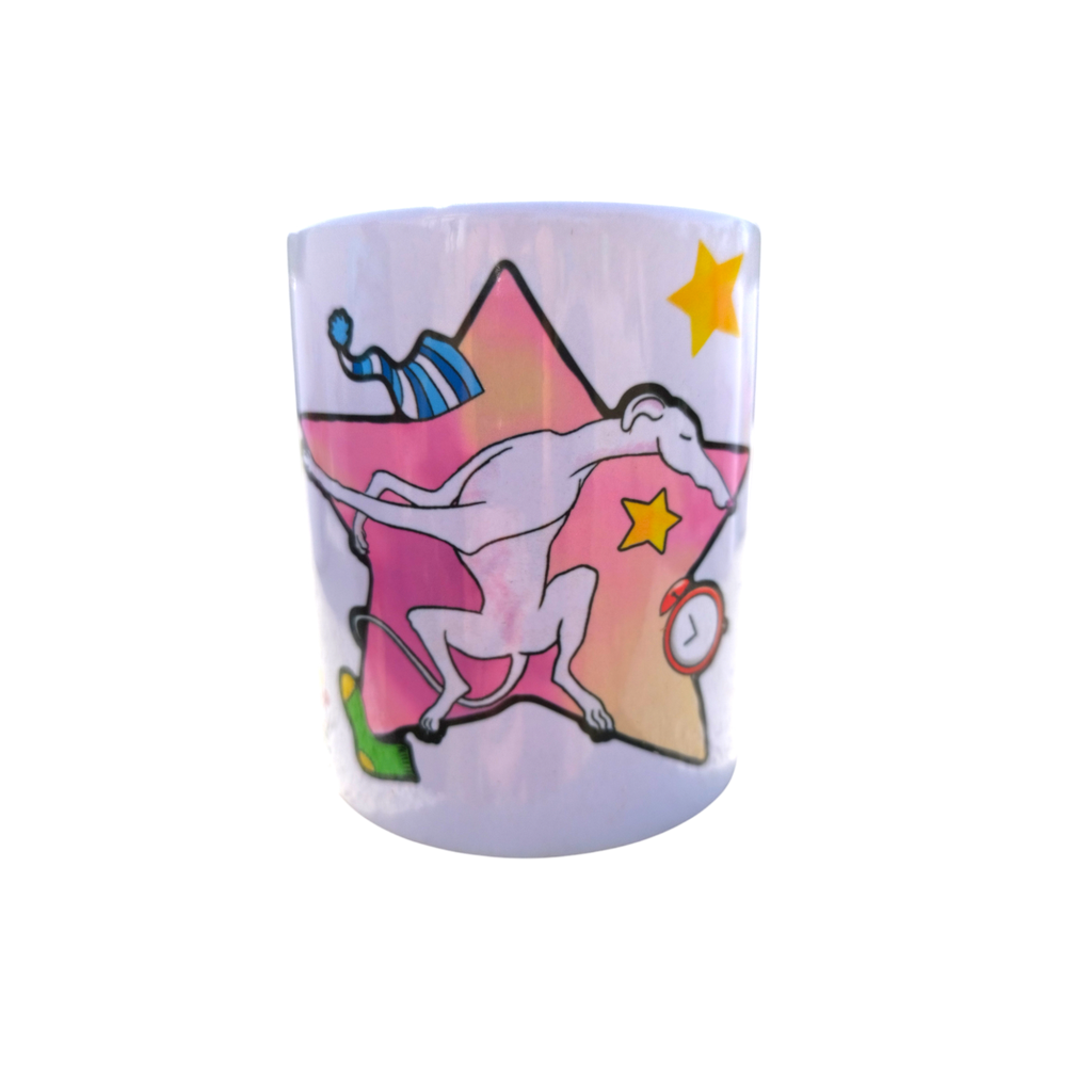 Taza galgo blanco 